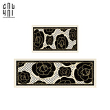 SET THẢM DA 1M5 BLACK ROSES SPELL IN BLOOM-CẬU HAI HOME DECOR