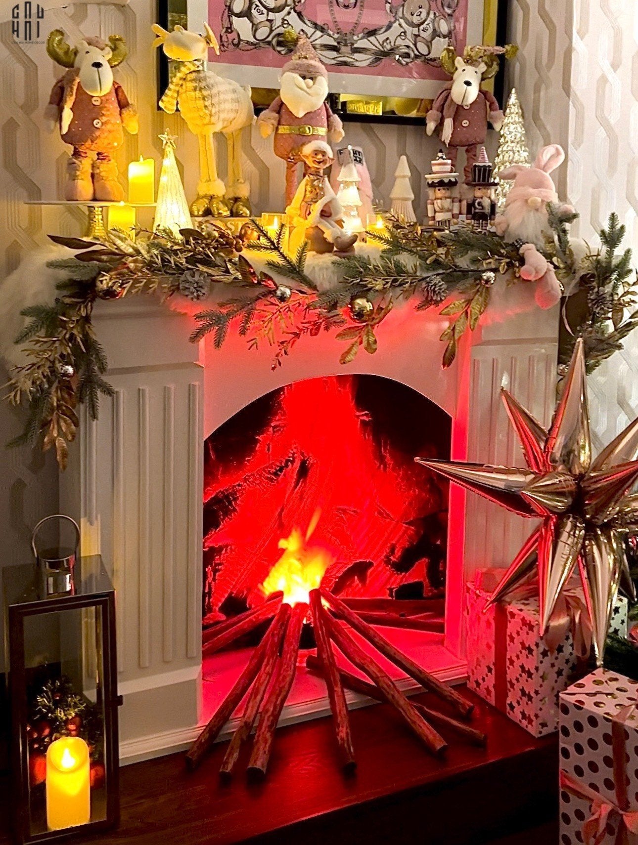 FÊTES COUTURE - SET LÒ SƯỞI CHEMINÉE IVOIRE ÉLÉGANCE - CẬU HAI HOME DECOR