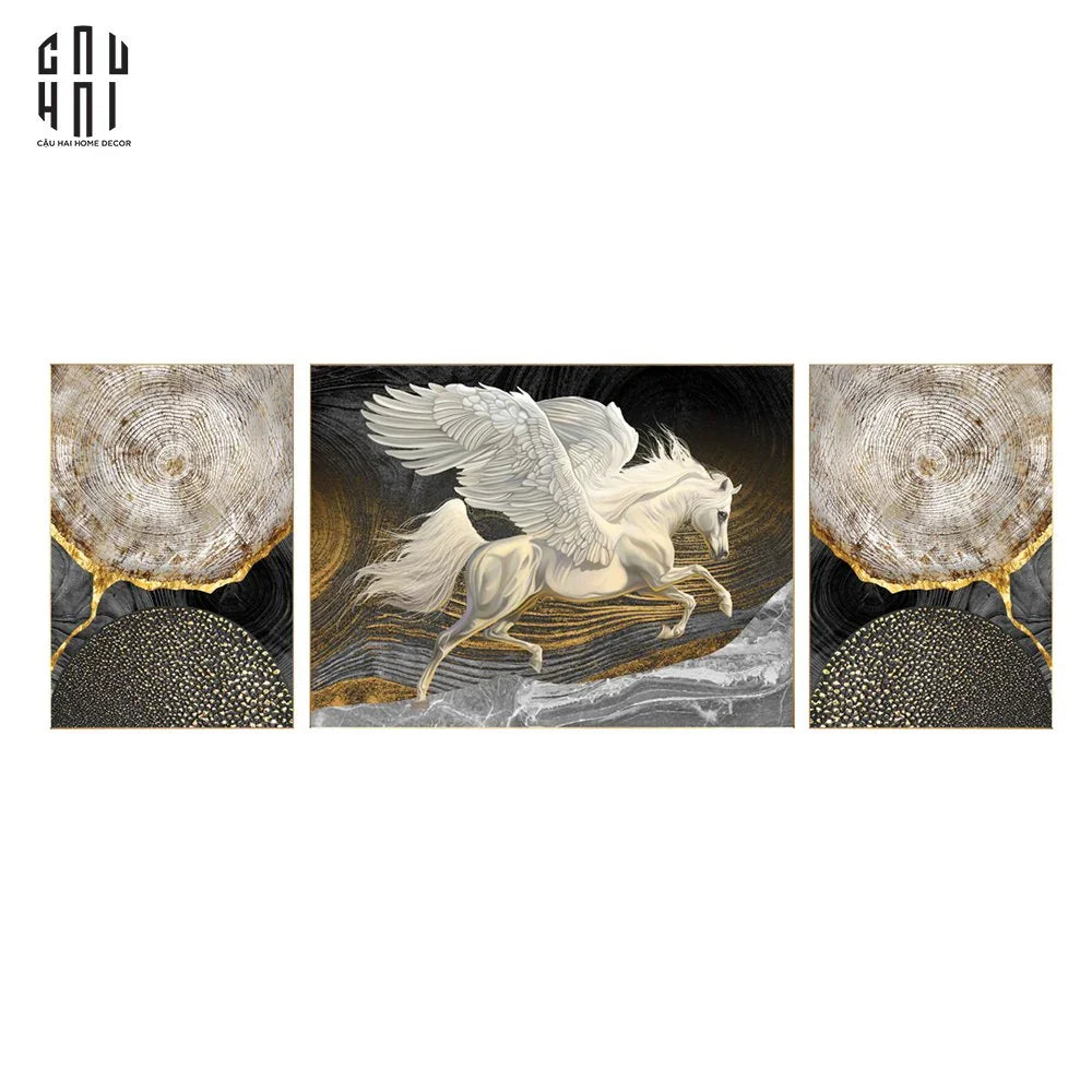 SET TRANH CANVAS CHEVAL VOLANT LUXURY - CẬU HAI HOME DECOR