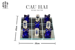 Set Tượng Bàn Cờ Pha Lê XO - Art Cristalleries Chess Board Couture Decoratives Objects 25x25-CẬU HAI HOME DECOR