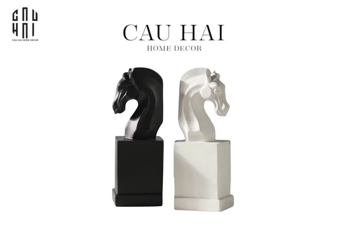 SET TƯỢNG CHẶN SÁCH RÉFLEXION CAVALLIERE-CẬU HAI HOME DECOR