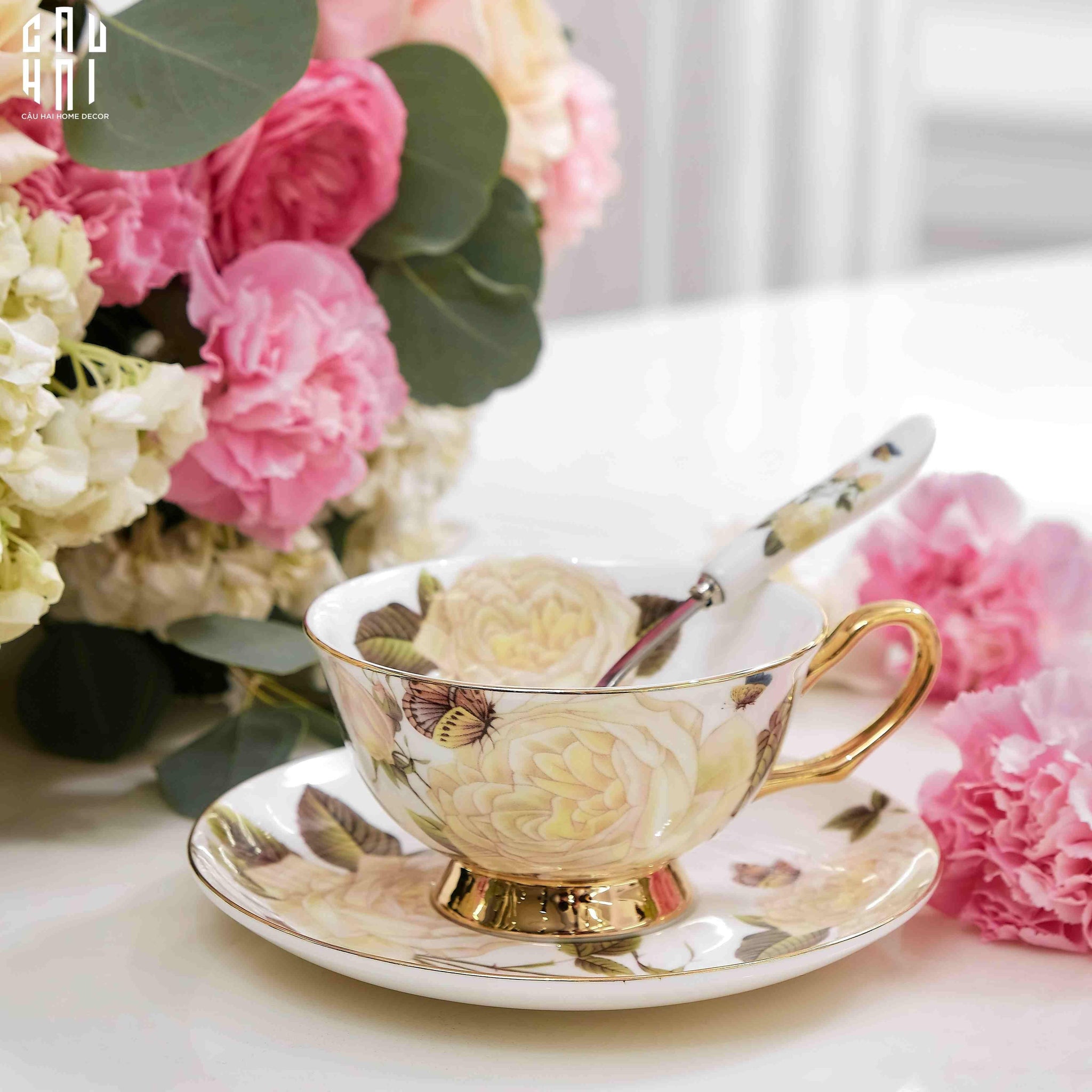 TÁCH TRÀ CAMÉLIA - CẬU HAI HOME DECOR