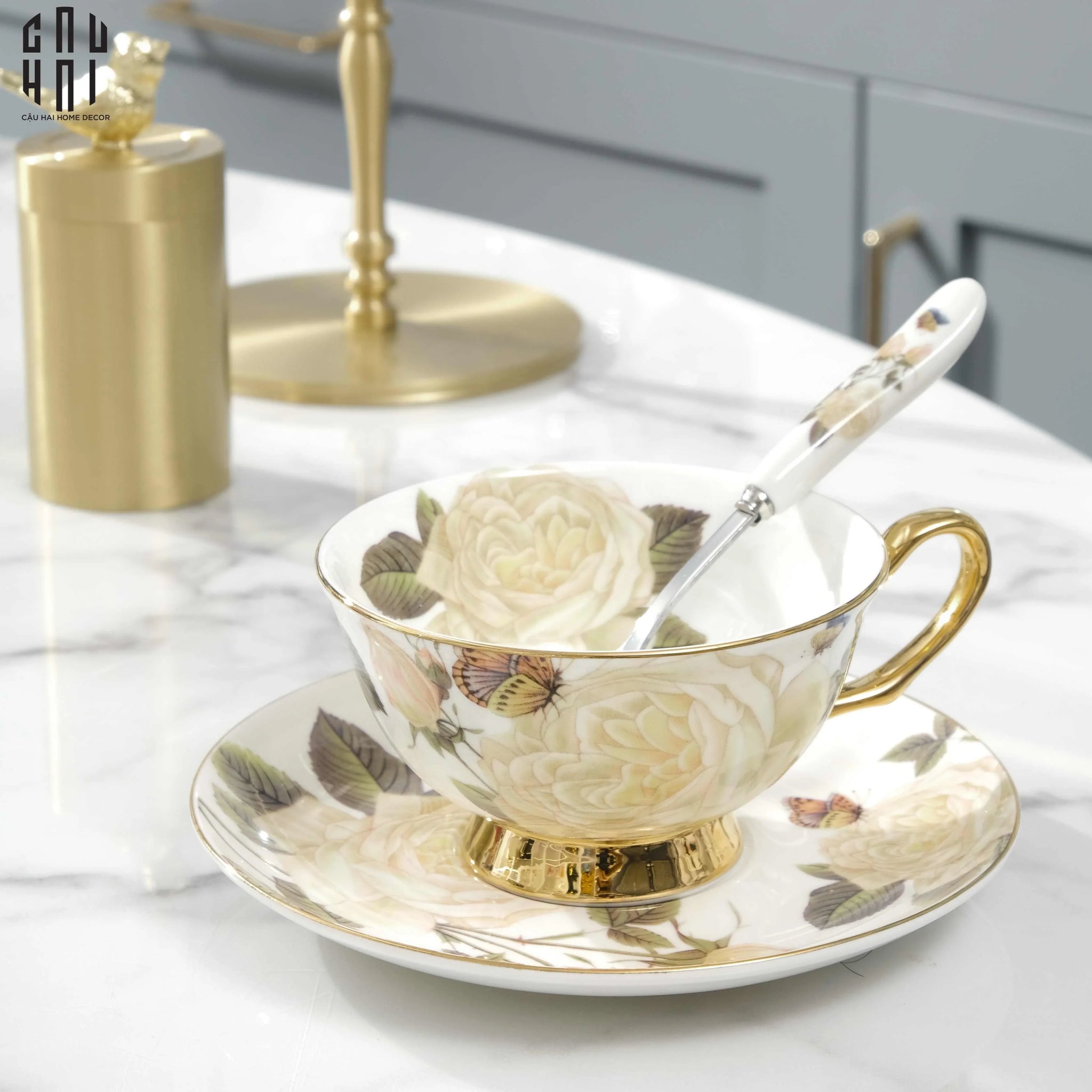 TÁCH TRÀ CAMÉLIA - CẬU HAI HOME DECOR