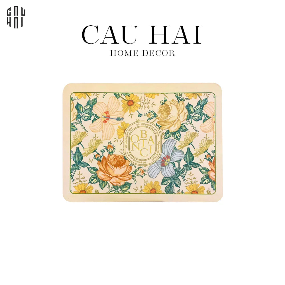Tấm Lót Microfiber Flower Lovers B 30X40-CẬU HAI HOME DECOR