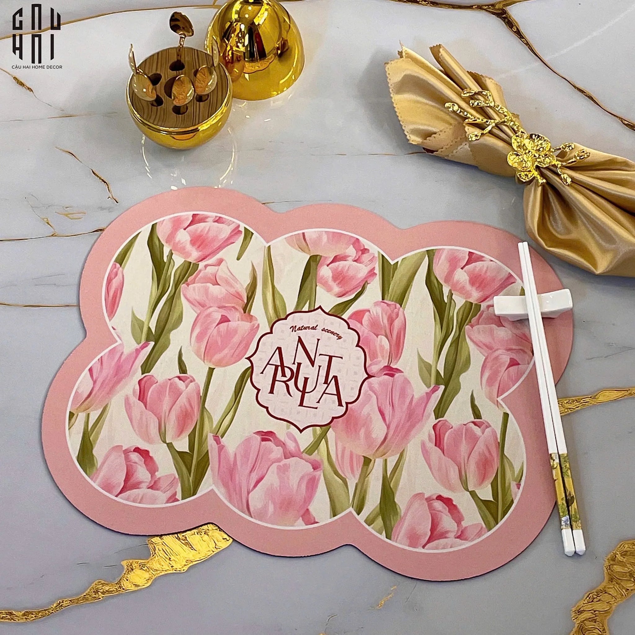 Tấm Lót Microfiber Natural Pinky 30X40-CẬU HAI HOME DECOR