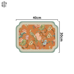 Tấm Lót Microfiber Orange Emperor Bird 30X40-CẬU HAI HOME DECOR