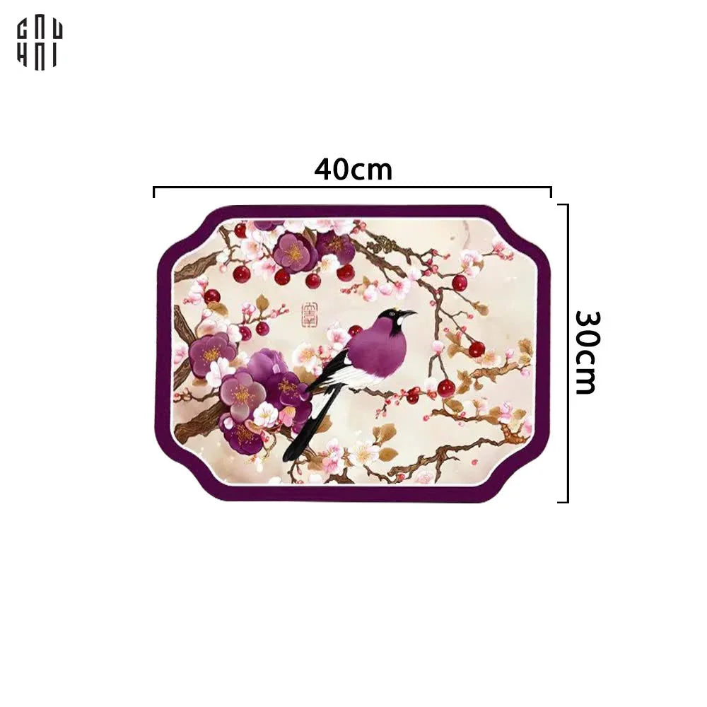 Tấm Lót Microfiber Violet Blossom Spring 30X40Cm-TẤM LÓT BÀN ĂN-Đối tác tại Trung Quốc theo từng đơn đặt hàng-CẬU HAI HOME DECOR
