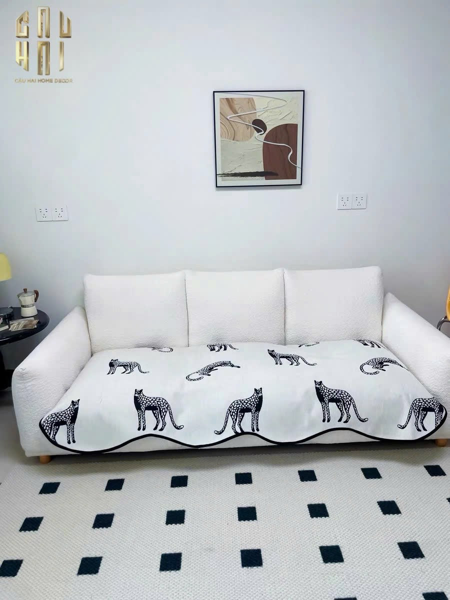 TẤM PHỦ SOFA - 90X210 - PANTHER SQUAD - CẬU HAI HOME DECOR