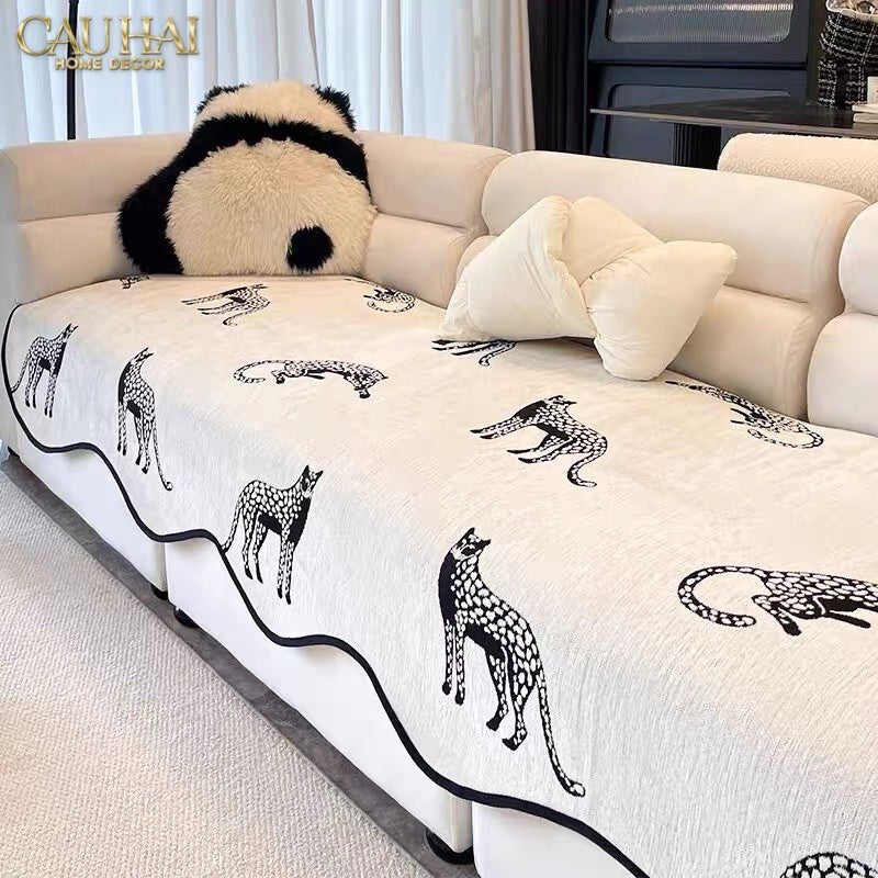 TẤM PHỦ SOFA - 90X210 - PANTHER SQUAD - CẬU HAI HOME DECOR