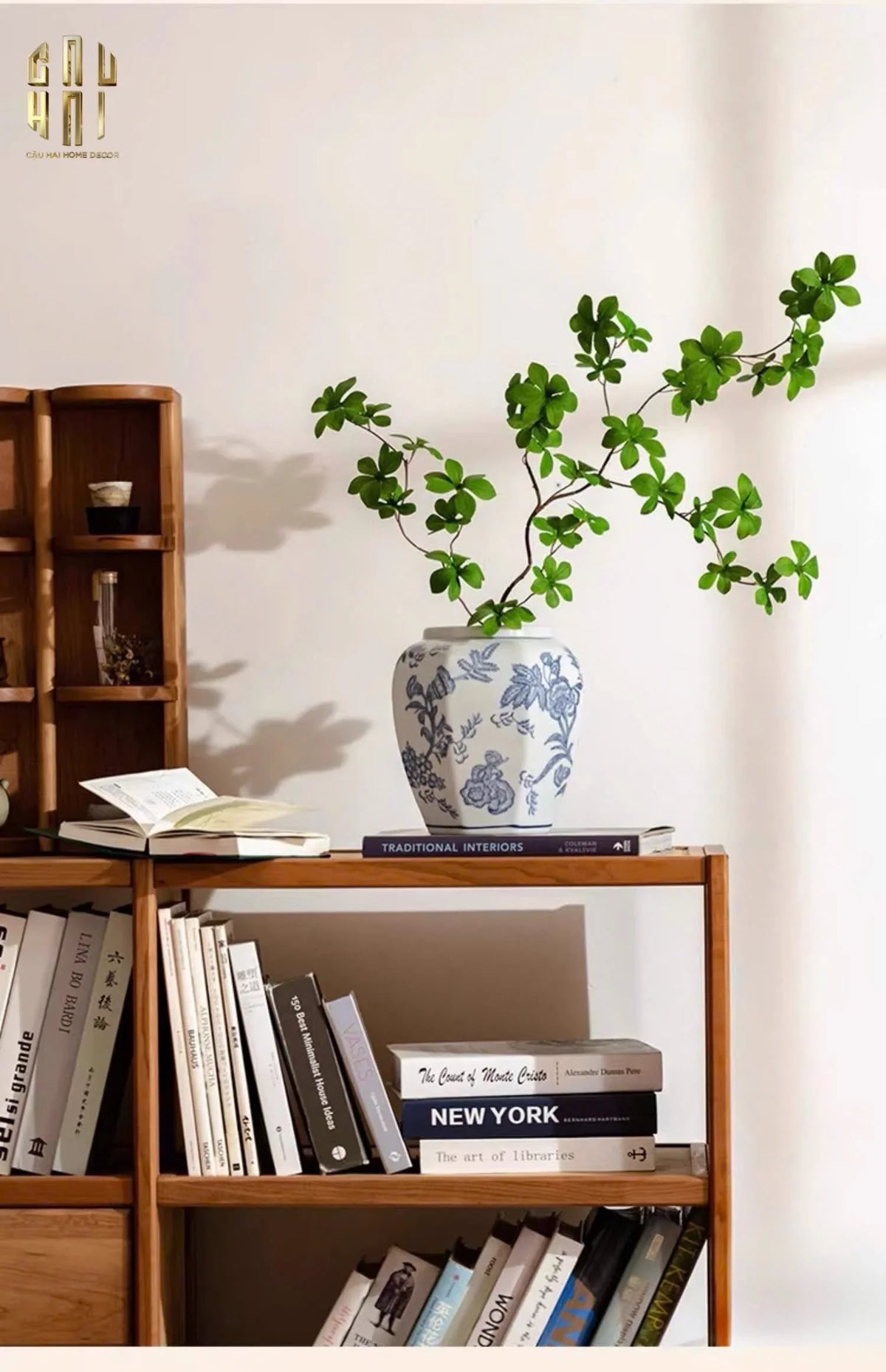 "Tết" Couture - Bình Hoa Sứ Tráng Men Indochine Flora 11.5x29.5-BÌNH HOA-Đối tác tại Trung Quốc theo từng đơn đặt hàng-CẬU HAI HOME DECOR