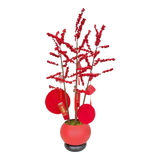 Tết Couture - Chậu Đào Đông Crimson Winterberry Festive