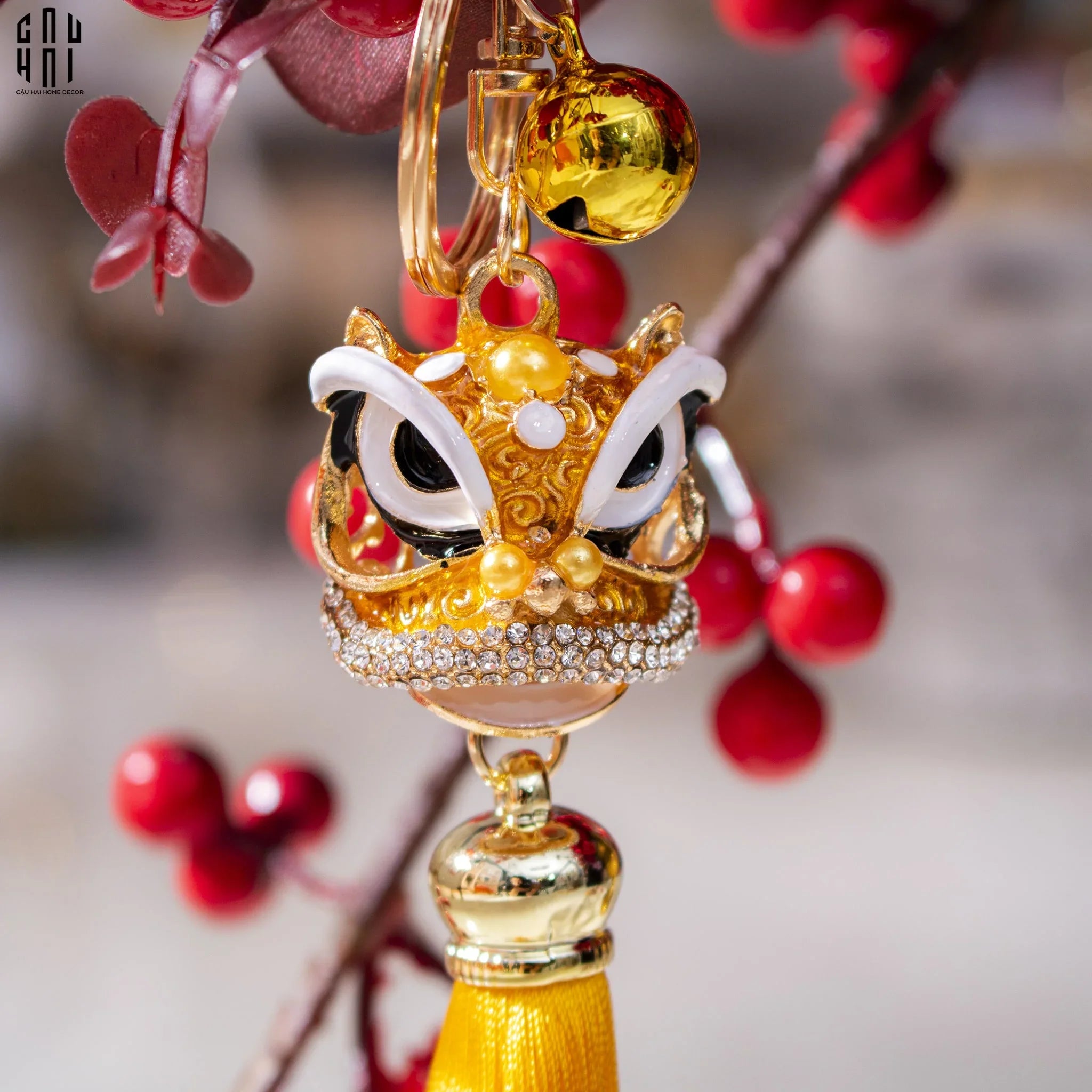 Tết Couture - Dây Treo Kỳ Lân Ánh Vàng-CẬU HAI HOME DECOR