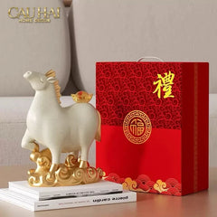 Tết Couture - Gift Set Tượng Ngựa Bạch Mã Kim Nguyên Bảo 2026-CẬU HAI HOME DECOR