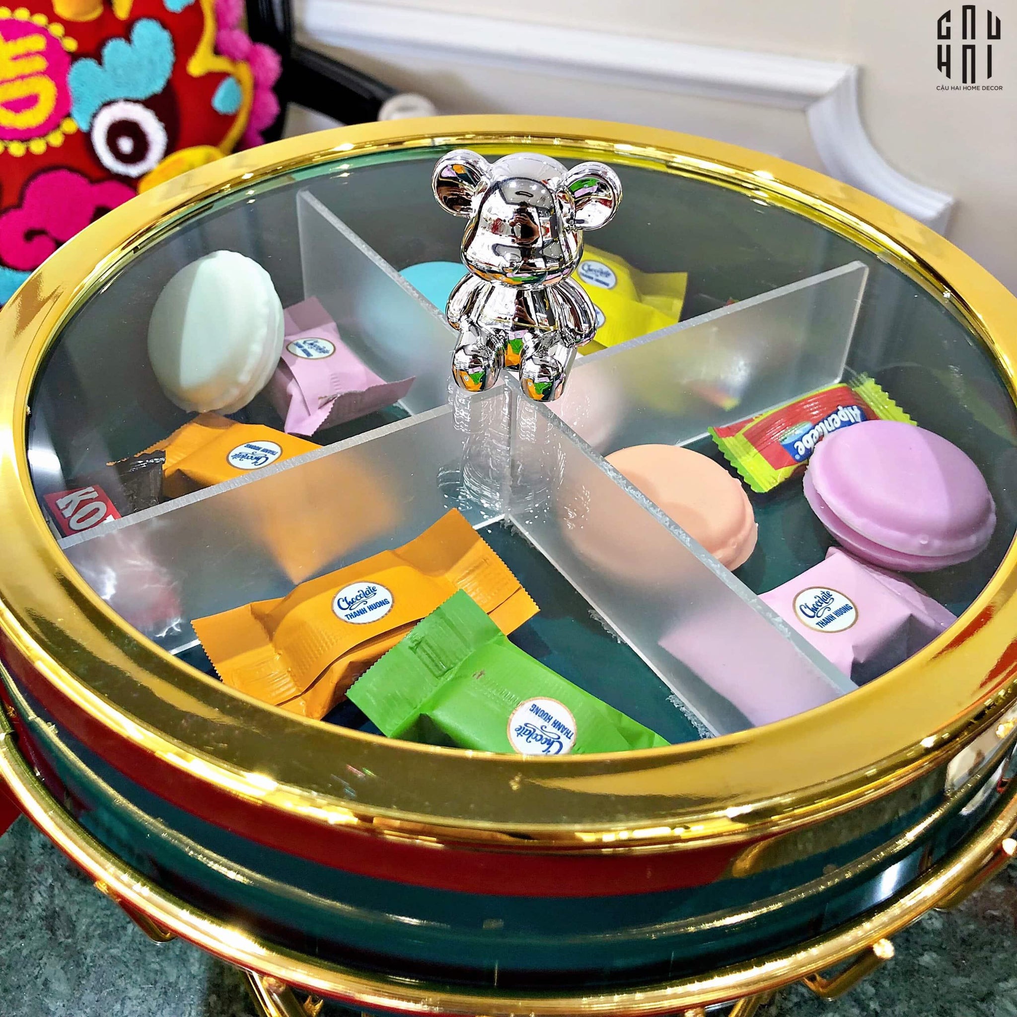 Tết Couture - Khay Bánh Mứt Crystal Jade Premium - CẬU HAI HOME DECOR