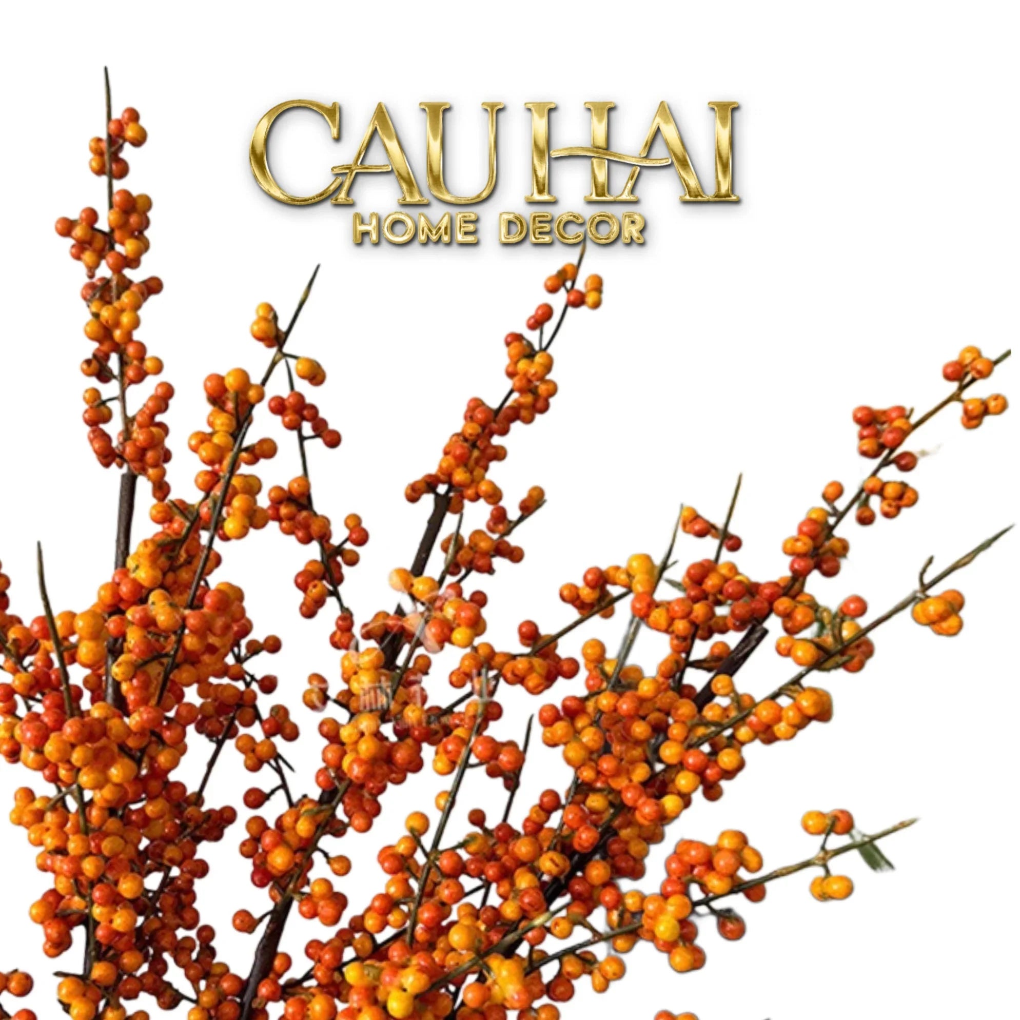 Tết Couture - Set 2 Cành Đào Đông Cát Hỷ – Silk Floral Branches-CẬU HAI HOME DECOR