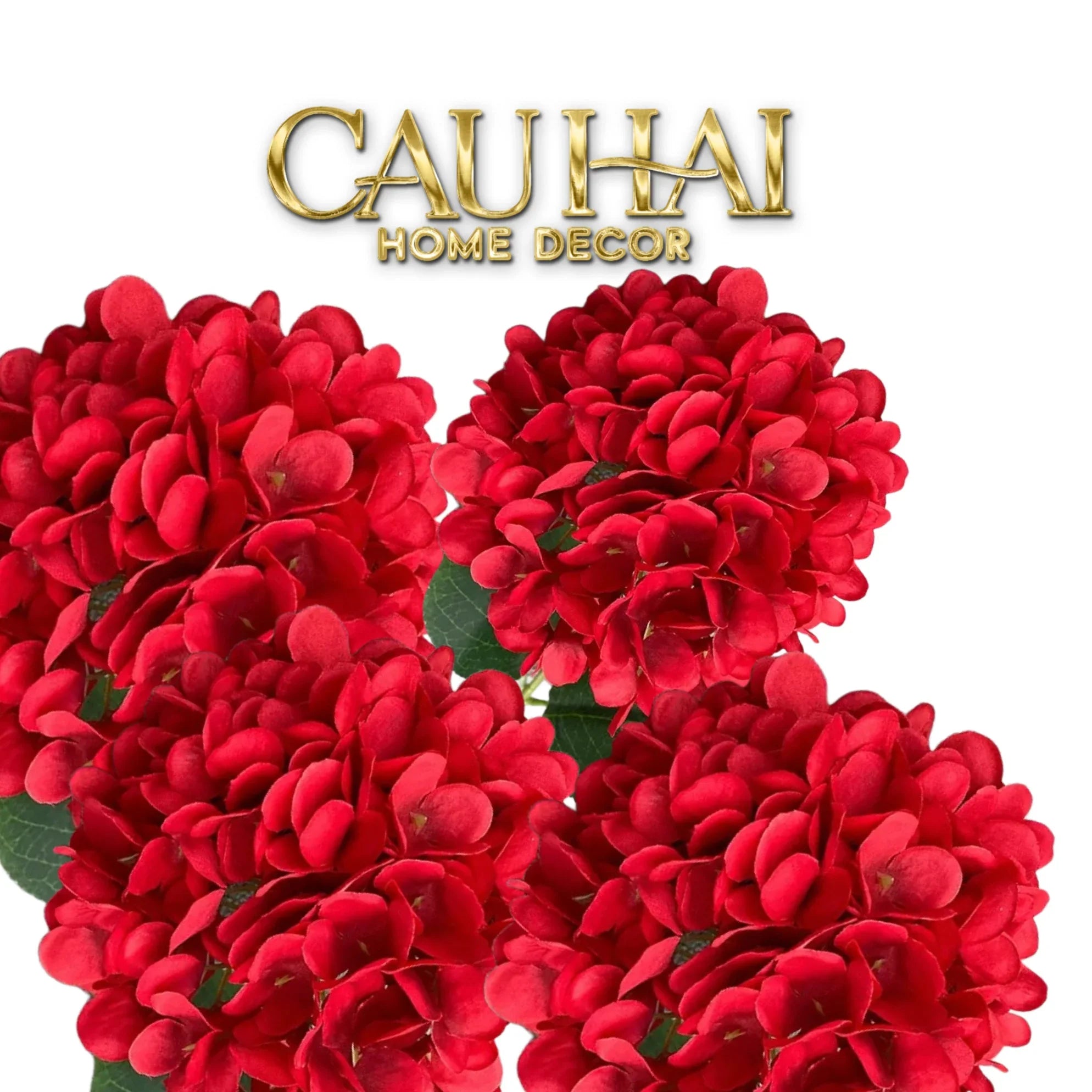 Tết Couture - Set 2 Cành Hoa Cẩm Tú Hydrangea Festive – Silk Floral Branches-CẬU HAI HOME DECOR