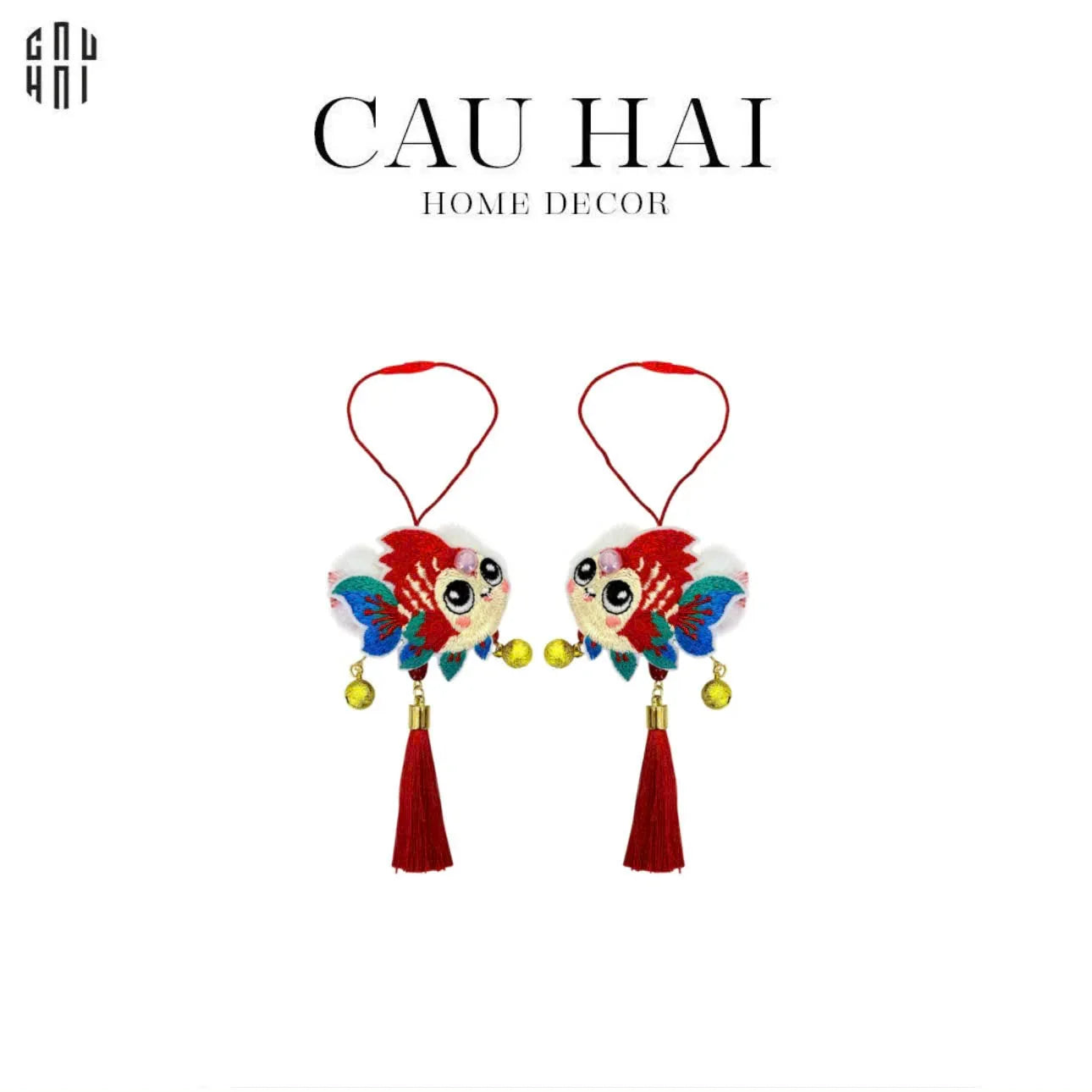 Tết Couture - Set 2 Dây Treo Cá Phát Tài-CẬU HAI HOME DECOR