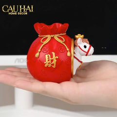 Tết Couture - Set 4 Tượng Ngựa Tứ Hỷ Silhouette du Bonheur Cheval-CẬU HAI HOME DECOR