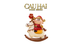 Tết Couture - Set Tượng Thần Tài Mã Đáo Song Hỷ-CẬU HAI HOME DECOR
