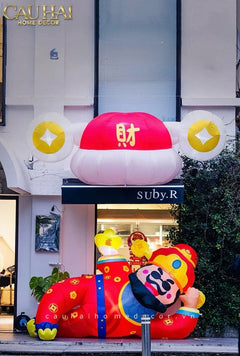 Tết Couture - Thần Tài Bơm Hơi Inflatable God of Wealth D300-CẬU HAI HOME DECOR