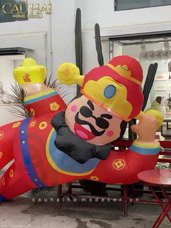 Tết Couture - Thần Tài Bơm Hơi Inflatable God of Wealth D300-CẬU HAI HOME DECOR
