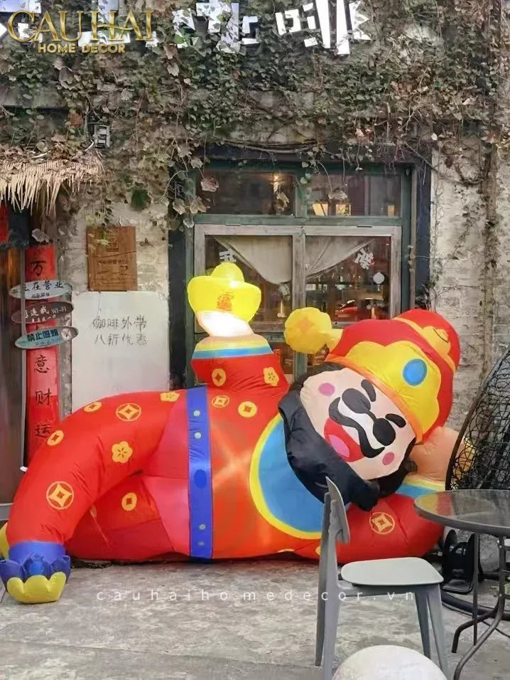 Tết Couture - Thần Tài Bơm Hơi Inflatable God of Wealth D300-CẬU HAI HOME DECOR