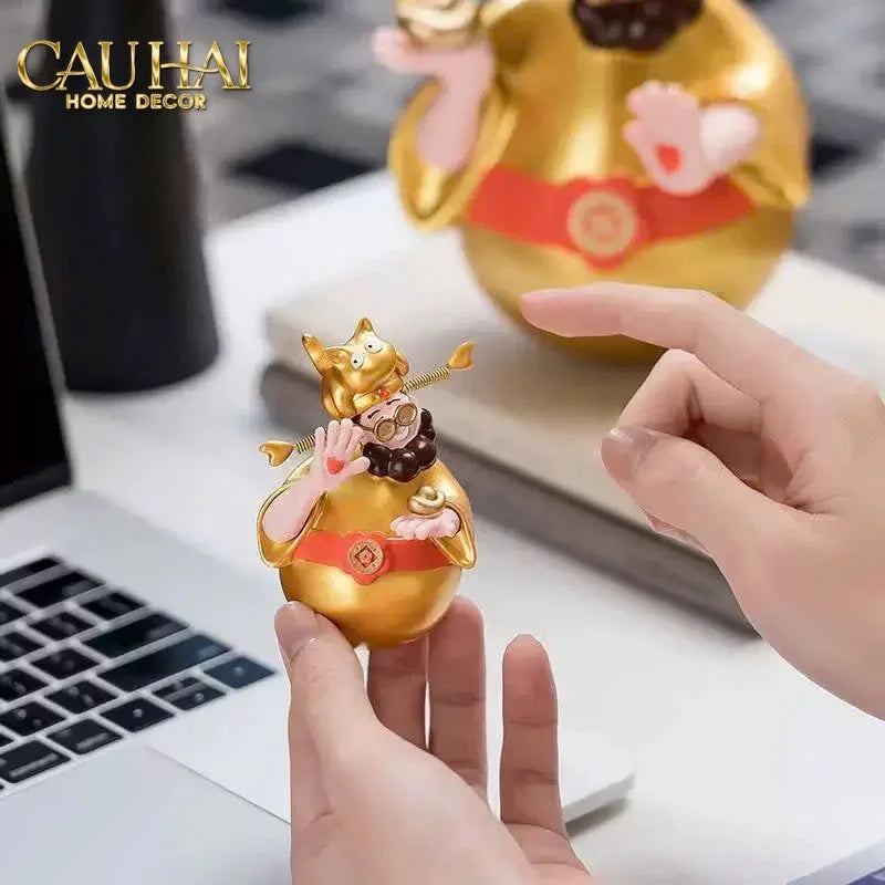 Tết Couture - Tượng Kim Thần Tài Hí Lộc-CẬU HAI HOME DECOR