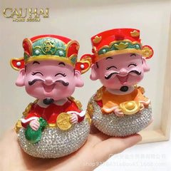Tết Couture - Tượng Thần Tài Diamond Bling Bling Nguyên Bảo - Phúc Lộc-CẬU HAI HOME DECOR