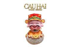 Tết Couture - Tượng Thần Tài Diamond Bling Bling Nguyên Bảo - Phúc Lộc-CẬU HAI HOME DECOR