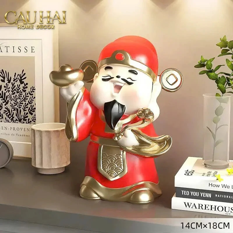 Tết Couture - Tượng Thần Tài Kim Tinh Tụ Bảo-CẬU HAI HOME DECOR