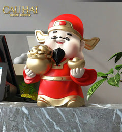 Tết Couture - Tượng Thần Tài Kim Tinh Tụ Bảo-CẬU HAI HOME DECOR