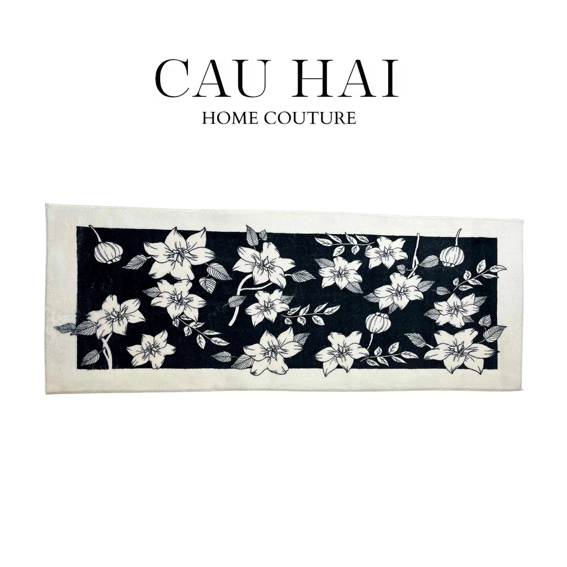 THẢM BED DỆT KIM 60X160 NOCTURNE FLORALE - CẬU HAI HOME DECOR