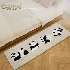 Thảm Bed Dệt Kim 80X160 - Panda Parade-CẬU HAI HOME DECOR