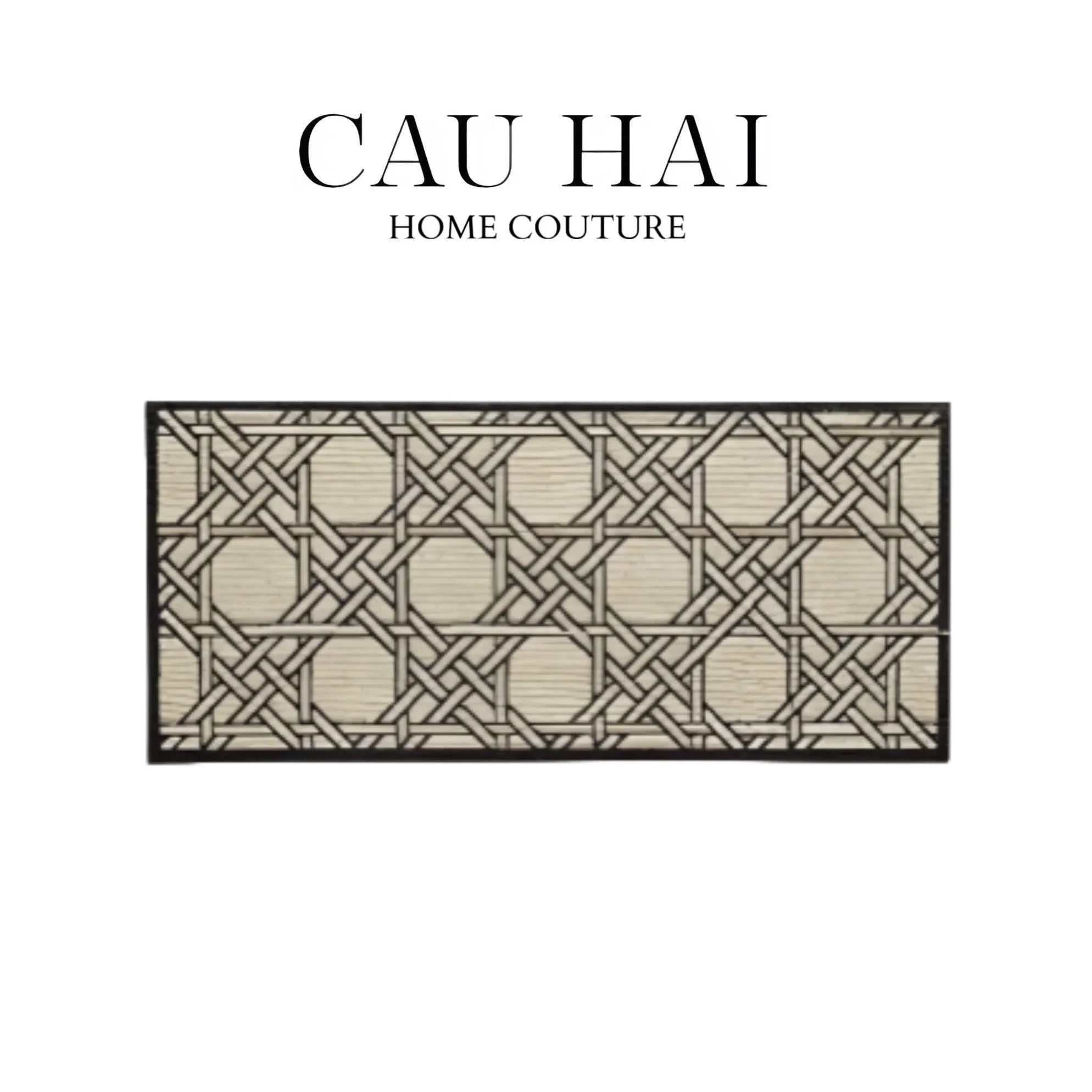 THẢM BED LEN 60x160 CANNAGE D.O IVORY - CẬU HAI HOME DECOR