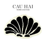 THẢM BED SỢI DỆT SHELL BLOOM 70x110CM - CẬU HAI HOME DECOR