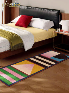 Thảm Bed Nhung Bỉ 80X160 - Popart Geometric-CẬU HAI HOME DECOR