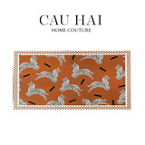 THẢM BED NHUNG BỈ 80X160 - ZEBRA DANCE - SIENNA - CẬU HAI HOME DECOR