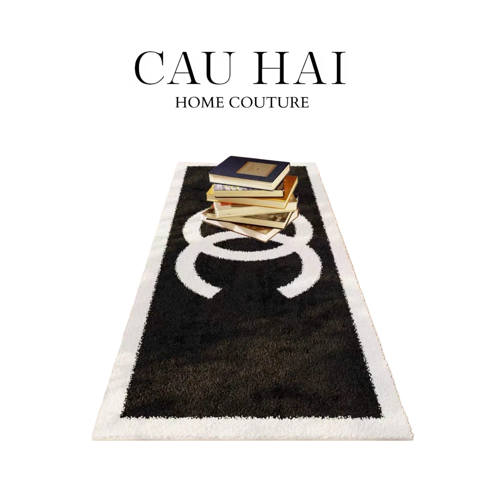 Thảm Bed Sợi Dệt 80X200 - Noire Iconique Coco Spéciale Édition - CẬU HAI HOME DECOR