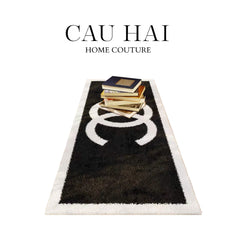 Thảm Bed Sợi Dệt 80X200 - Noire Iconique Coco Spéciale Édition-CẬU HAI HOME DECOR