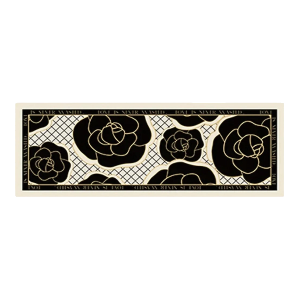 Thảm Bếp Da 45X150 Black Roses Spell In Bloom-THẢM BẾP-Đối tác tại Trung Quốc theo từng đơn đặt hàng-CẬU HAI HOME DECOR