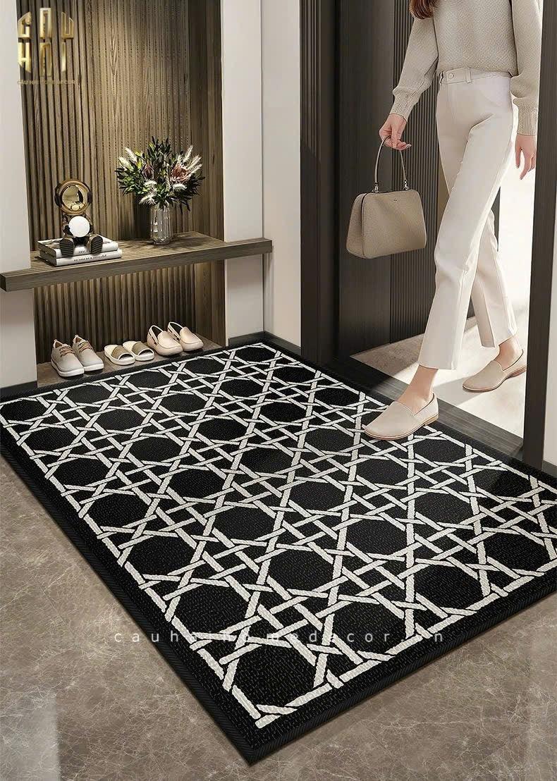 THẢM CỬA 100x120 CANNAGE D.O - NOIR - CẬU HAI HOME DECOR