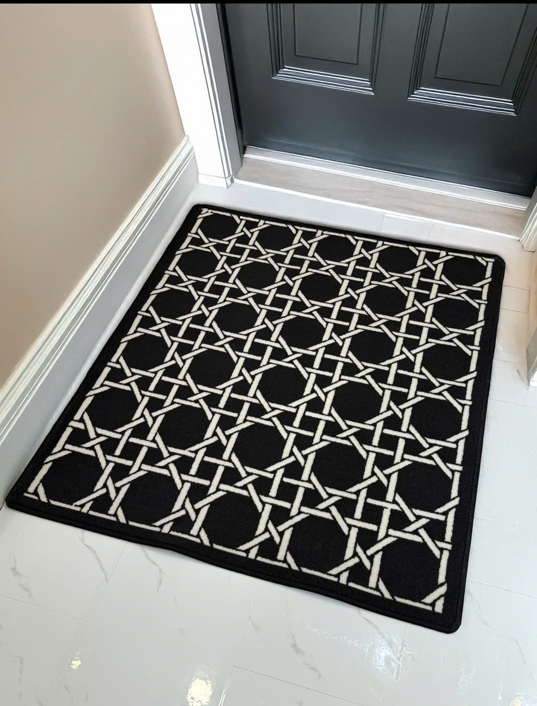 THẢM CỬA 100x120 CANNAGE D.O - NOIR - CẬU HAI HOME DECOR