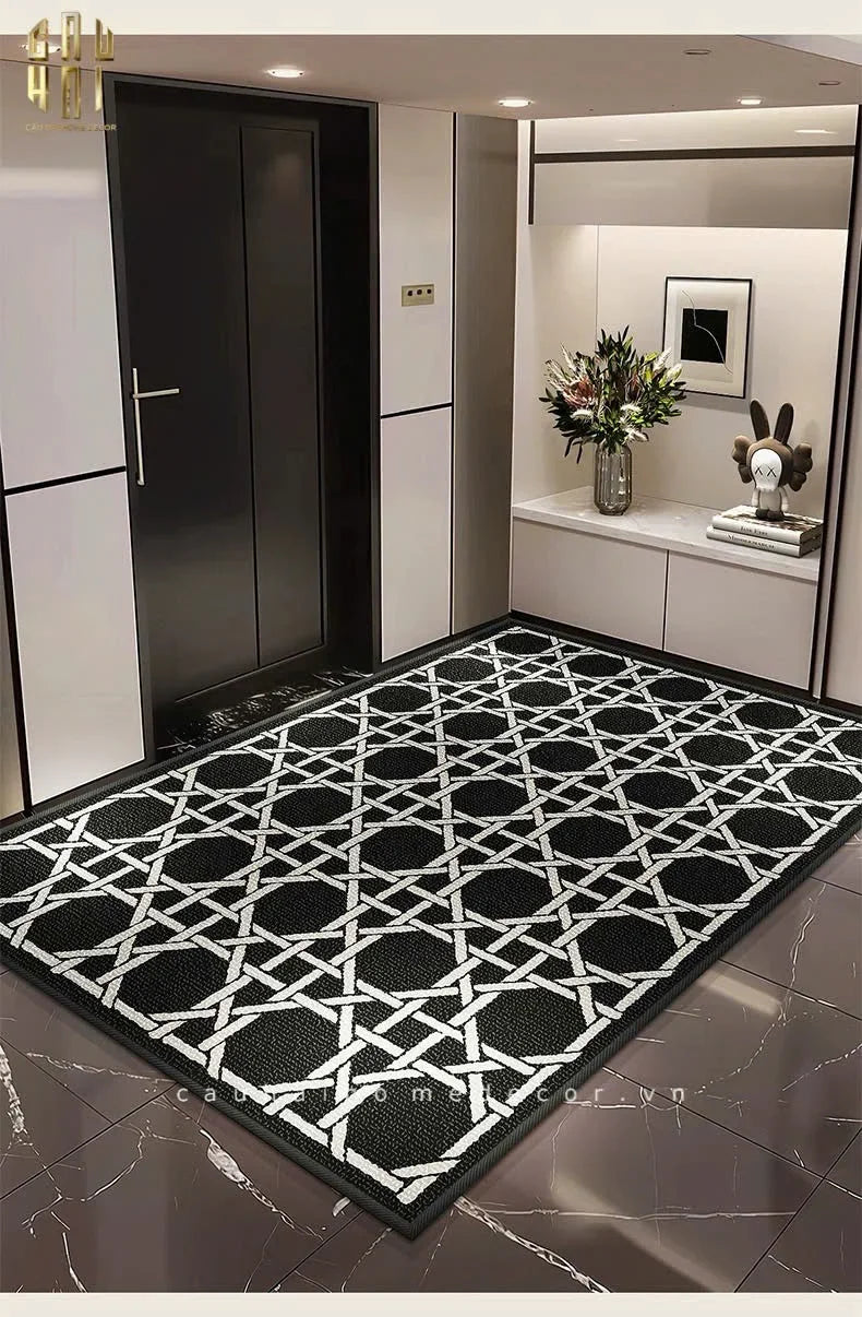 THẢM CỬA 100x120 CANNAGE D.O - NOIR - CẬU HAI HOME DECOR