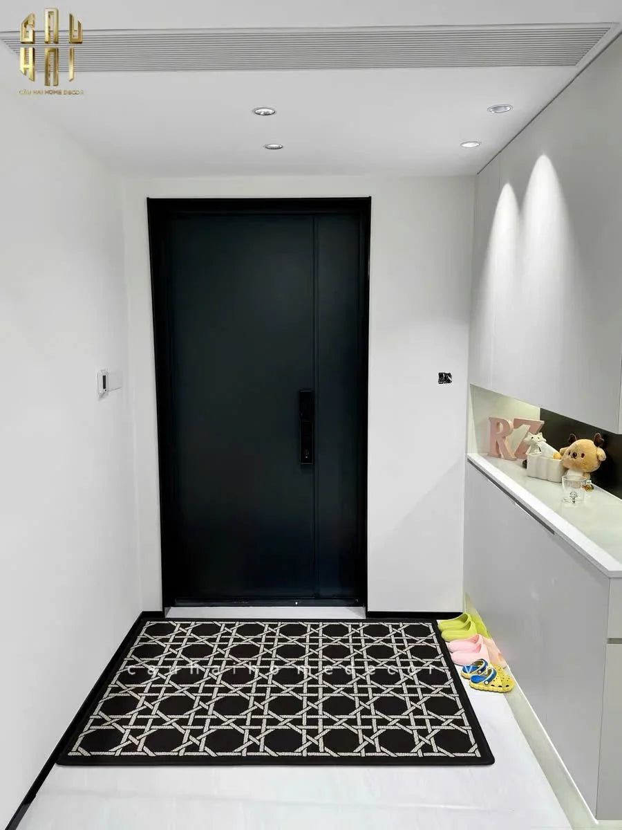 THẢM CỬA 100x120 CANNAGE D.O - NOIR - CẬU HAI HOME DECOR