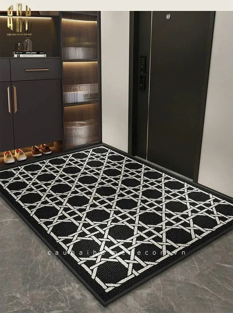 THẢM CỬA 100x120 CANNAGE D.O - NOIR - CẬU HAI HOME DECOR