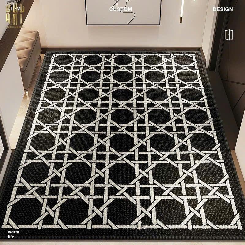 THẢM CỬA 100x120 CANNAGE D.O - NOIR - CẬU HAI HOME DECOR
