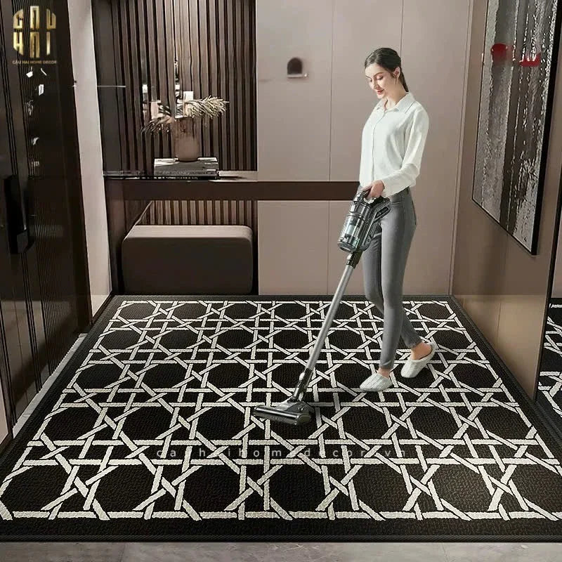 THẢM CỬA 100x120 CANNAGE D.O - NOIR - CẬU HAI HOME DECOR