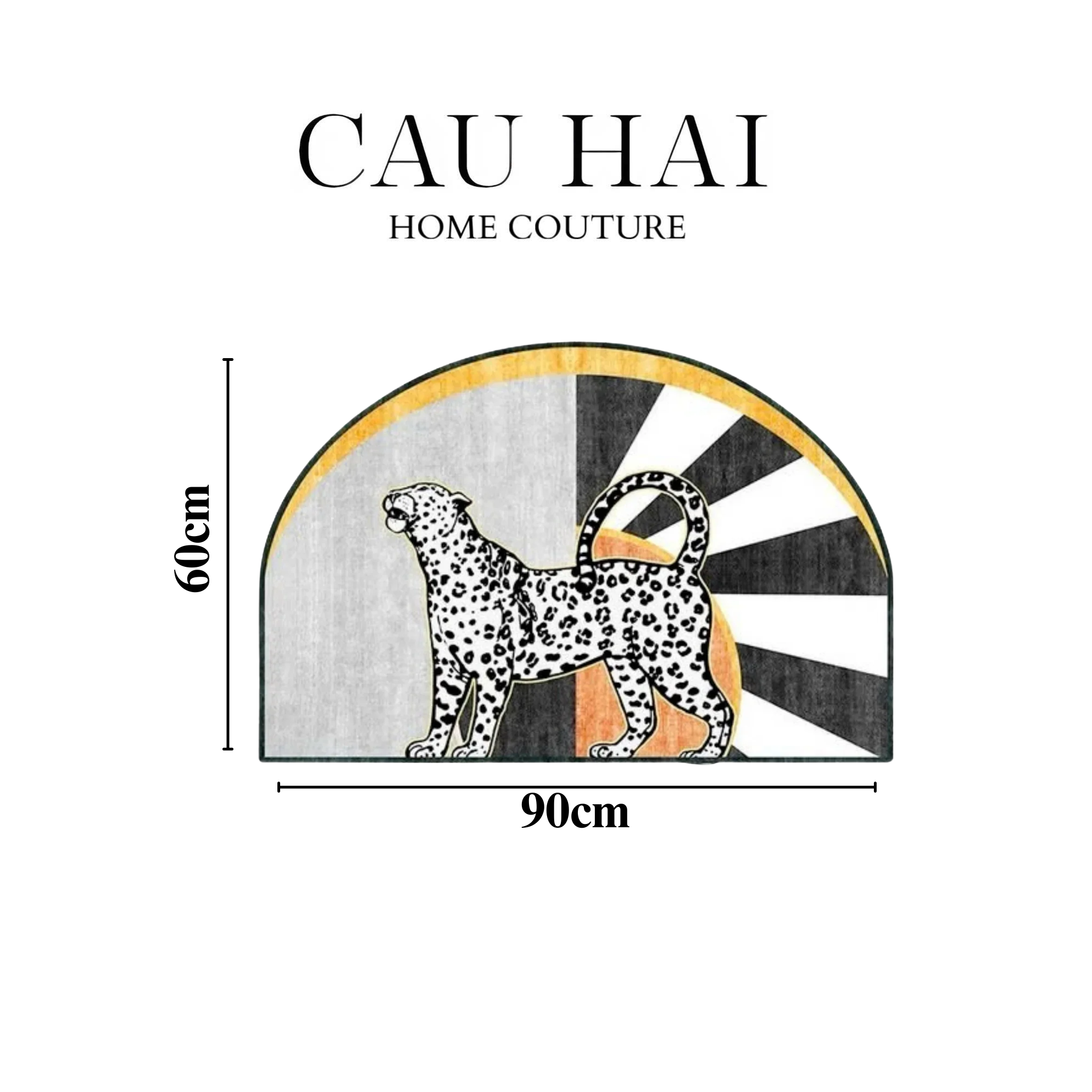 THẢM CỬA 60X90 - LA PANTHÈRE IMPÉRIALE - CẬU HAI HOME DECOR