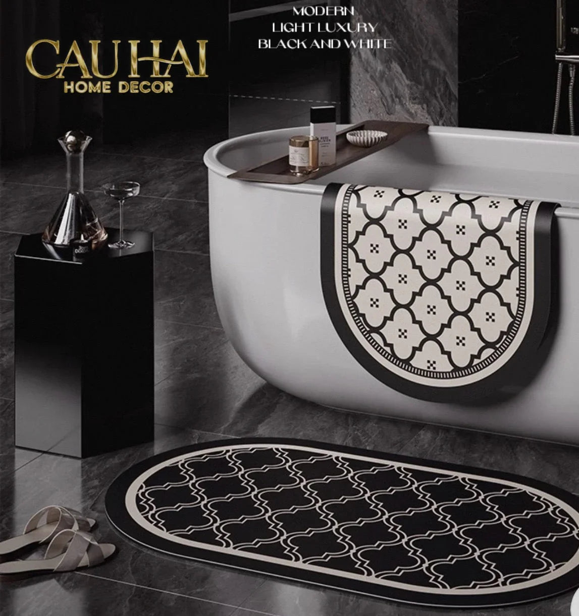 Thảm Cửa / Bathroom Micro-Nappa Gen8 45x90 Savoir Atélier Trellis-CẬU HAI HOME DECOR