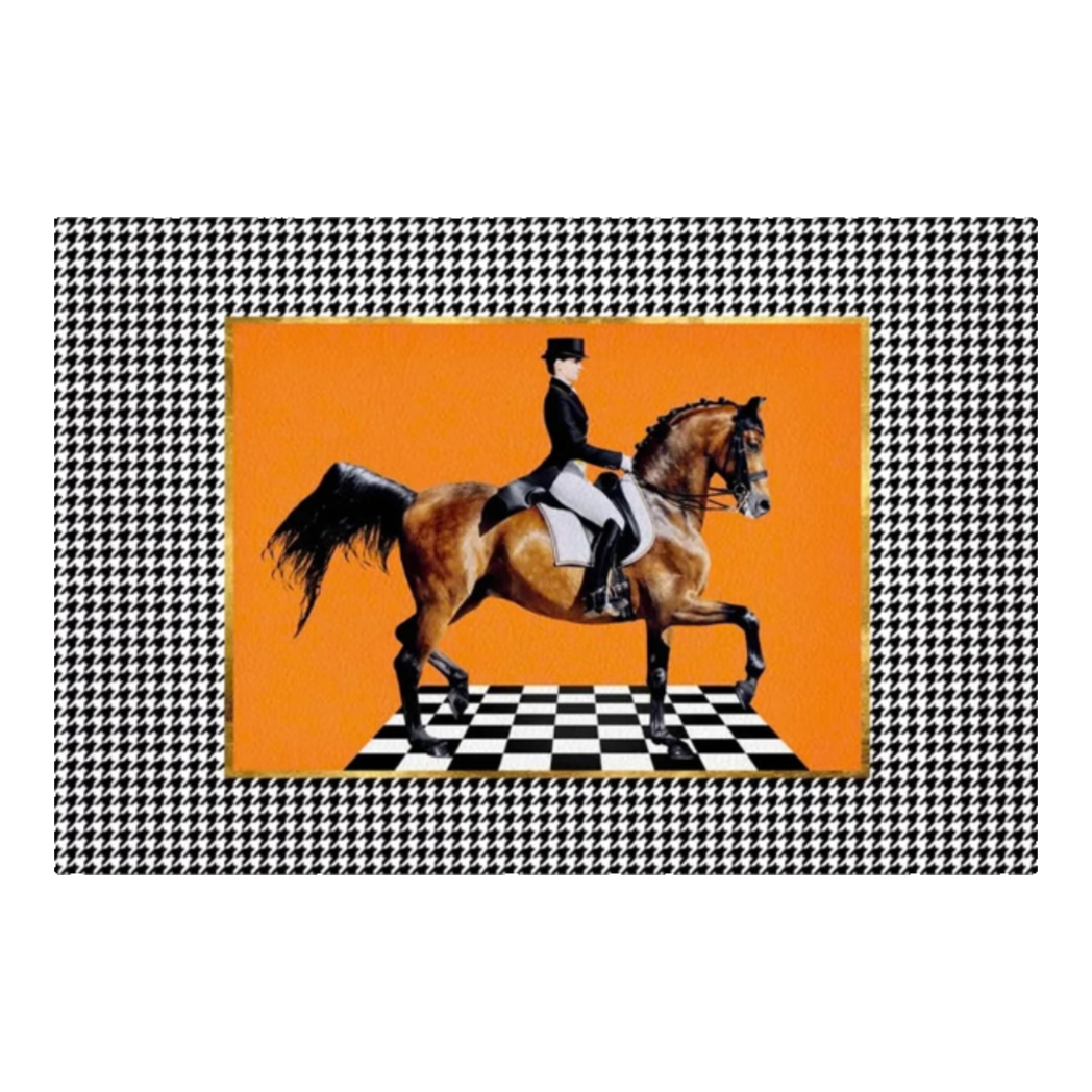 Thảm Cửa Da 100X120 - Hound Ob Horseman-THẢM CỬA-Đối tác tại Trung Quốc theo từng đơn đặt hàng-CẬU HAI HOME DECOR
